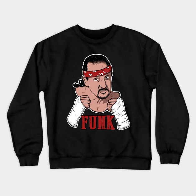 Terry Funk Crewneck Sweatshirt by Black Snow Comics